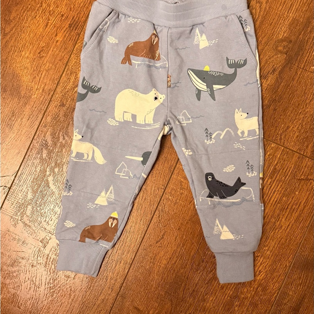 Little Sleepies Animal Print Joggers - Light Gray